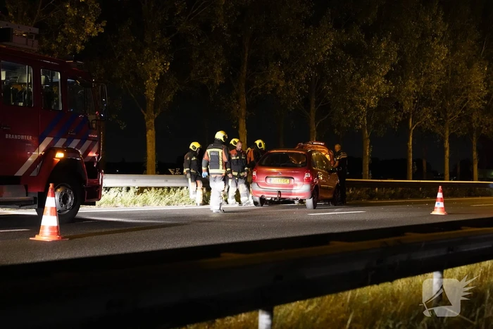 Veel schade bij eenzijdig ongeval op snelweg