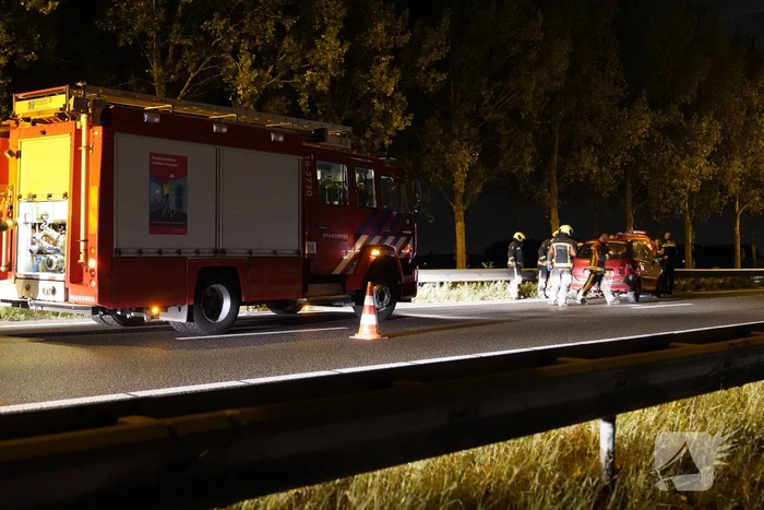 Veel schade bij eenzijdig ongeval op snelweg