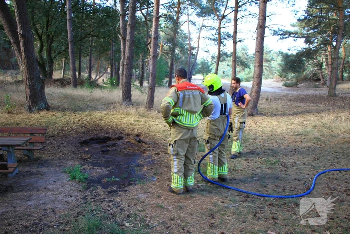 Brandweer ingezet voor stookvuur in bos