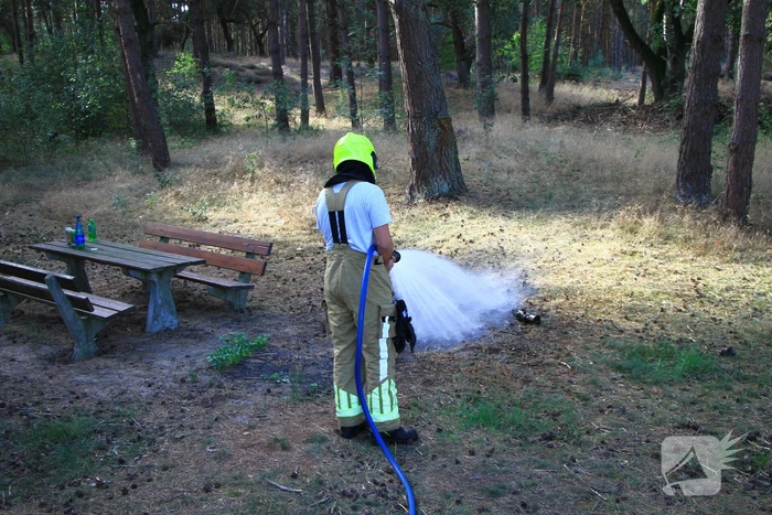 Brandweer ingezet voor stookvuur in bos