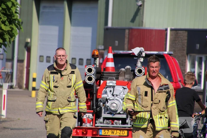 Grote brand in bedrijfsloods