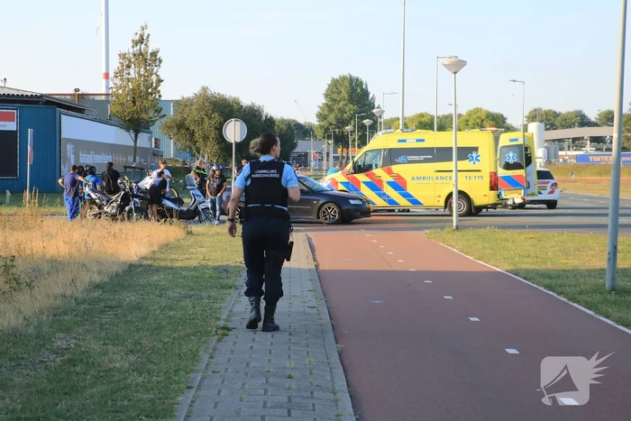 Scooterrijder gewond bij botsing met auto