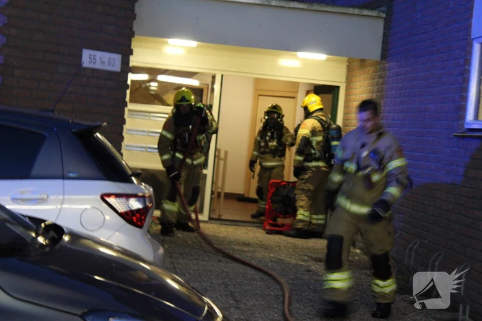 Brandweer ingezet bij brand in appartement