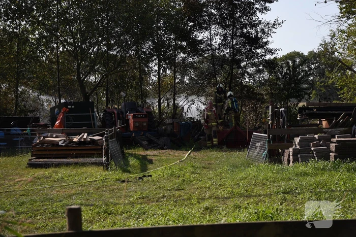 Hevige brand op akker