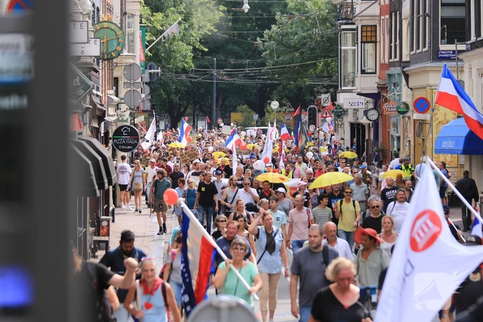 Demonstratie tegen kabinet