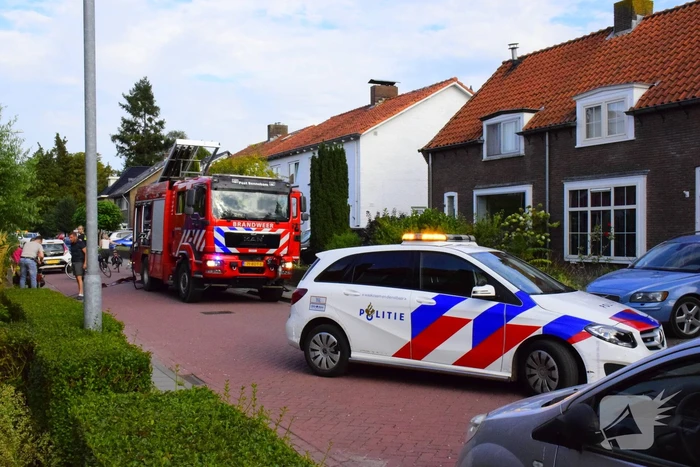 Hevige brand in garageboxen