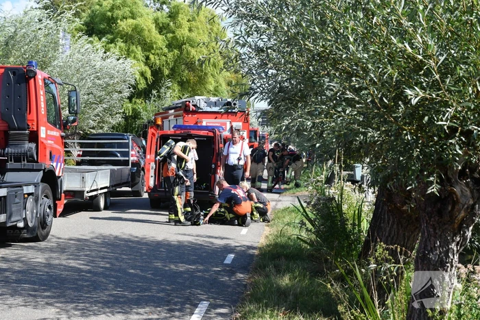 Grote brand bij Vente Paardenvoeding