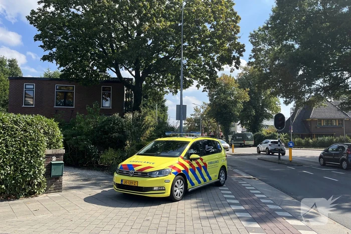 Aanrijding tussen scooter en fietser