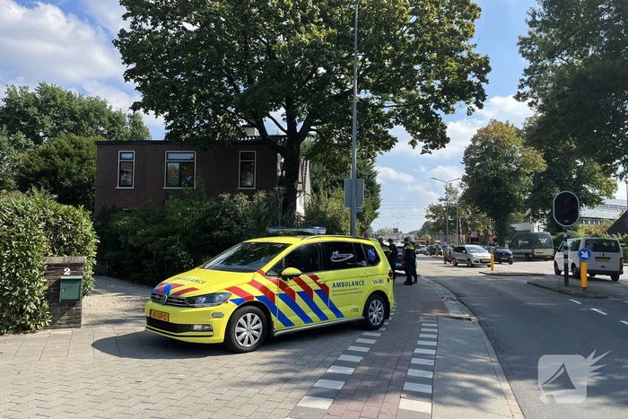 Aanrijding tussen scooter en fietser