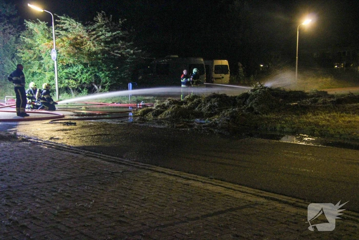 Flinke buitenbrand snel geblust