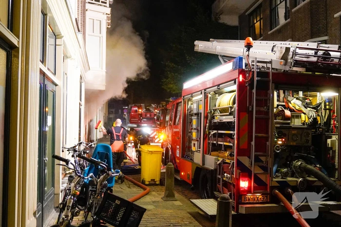Was droogmachine in brand in een restaurant