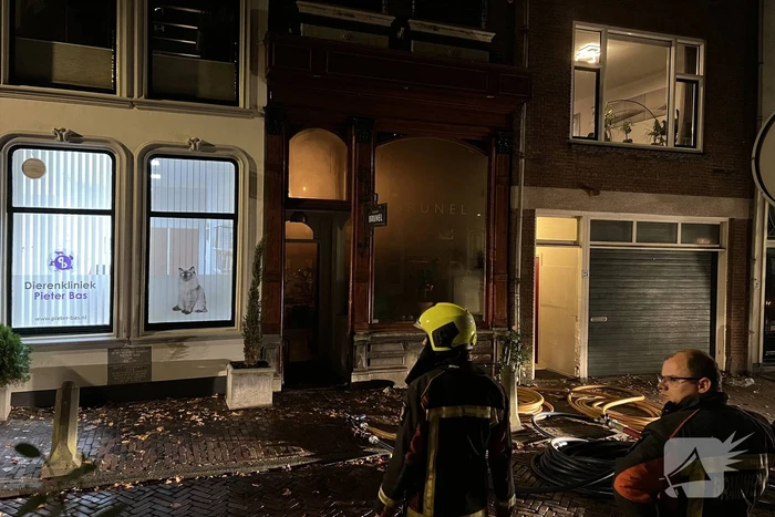 Was droogmachine in brand in een restaurant