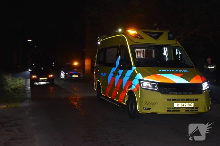 Scooter raakt beschadigd na botsing met hert