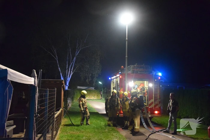 Stacaravan volledig uitgebrand op camping