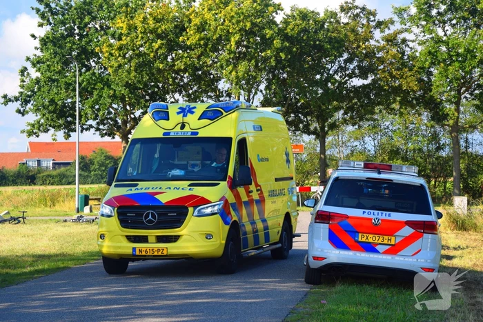 Traumahelikopter ingezet voor gevallen wielrenner