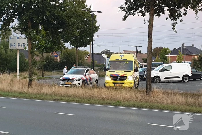 Automobilist rijdt in op verkeersregelaar