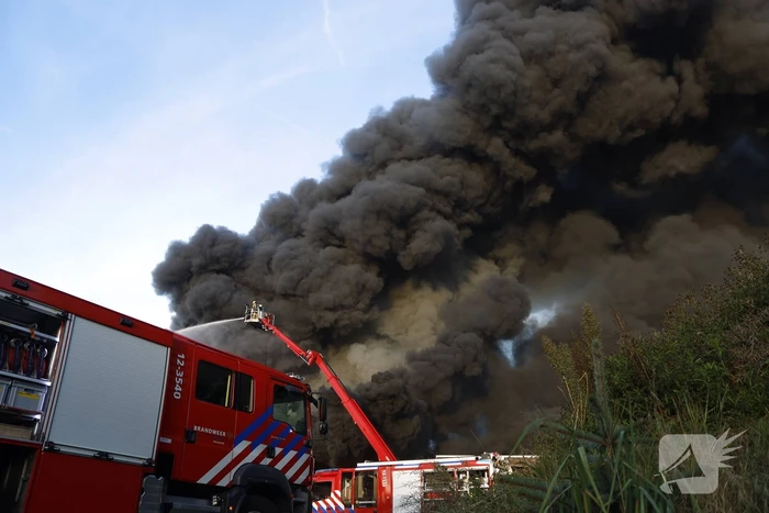 Zeer grote brand in bollenloods