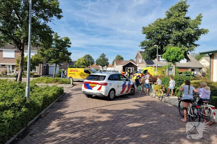 Automobiliste ziet DHL bezorg bus over het hoofd