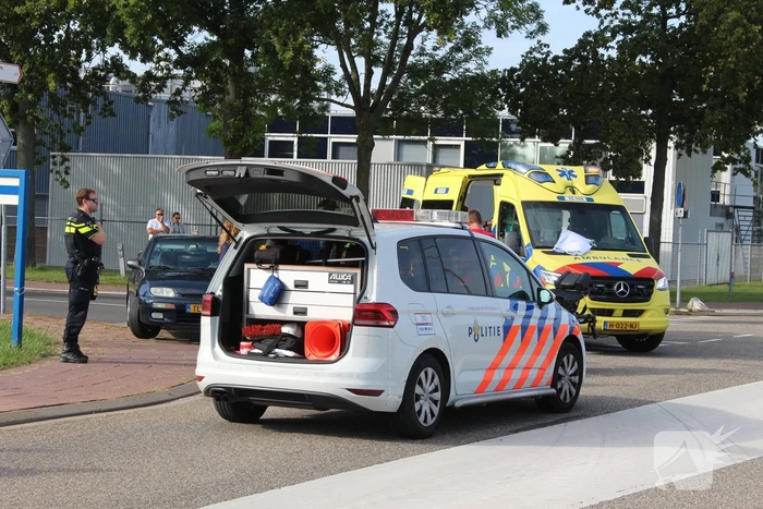 Fietser gewond bij botsing met auto