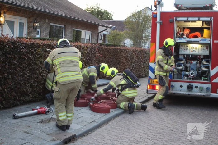 Felle brand op zolderverdieping