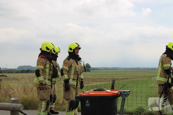 Afrastering beschadigd vanwege brand