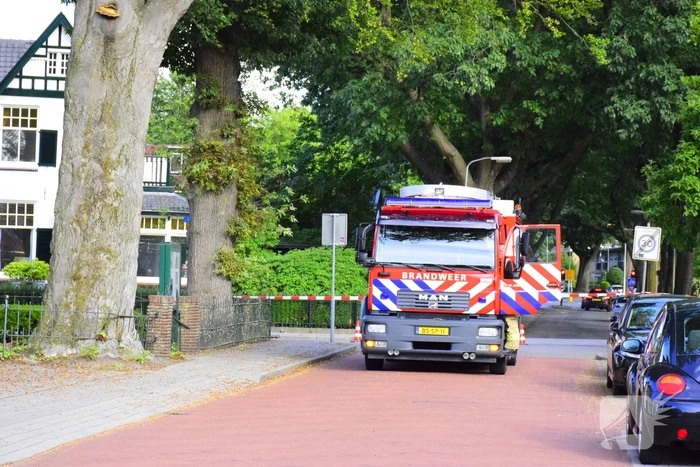 Brandweer ingezet voor gevaarlijk hangende tak