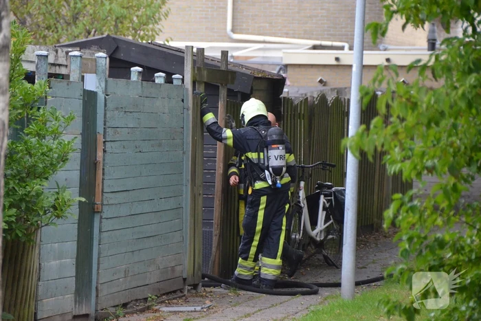 Kat gewond bij woningbrand