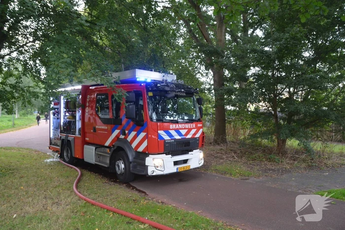 Kat gewond bij woningbrand