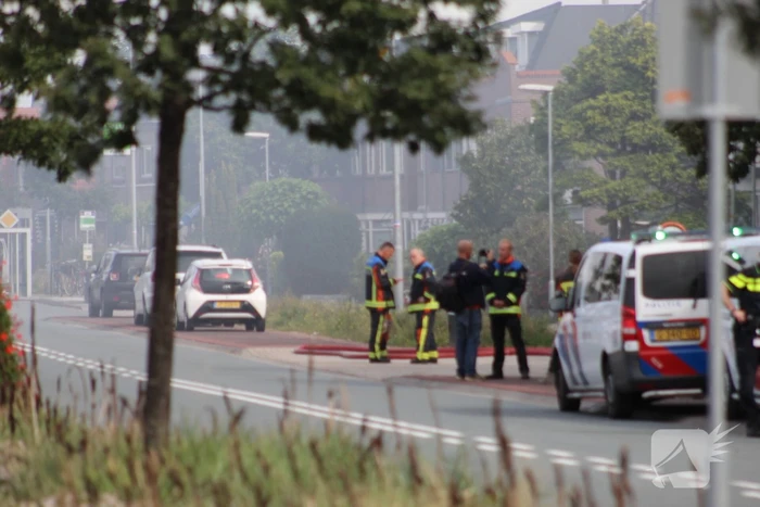 Flinke brand in schuur en hooibalen