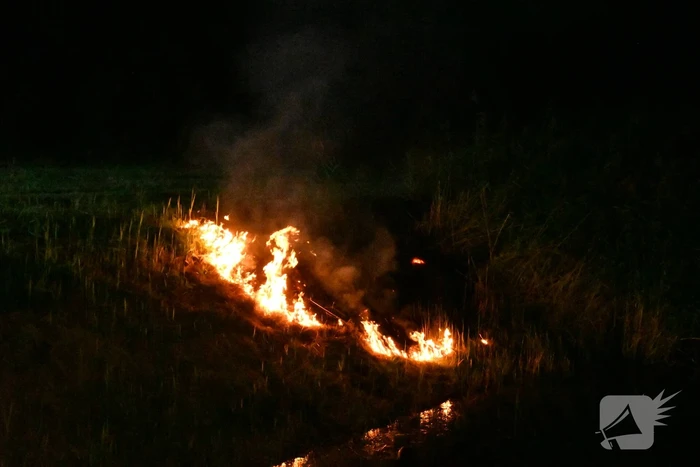 Bermbrand snel onder controle