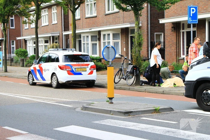 Fietsster gewond na val van fiets