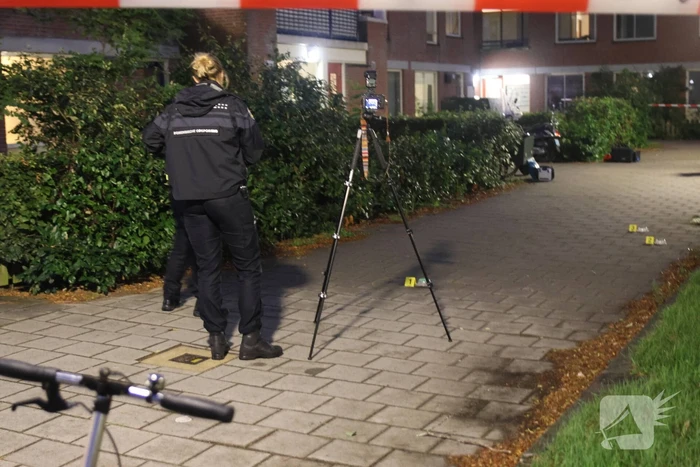 Schoten gelost op raam van woning
