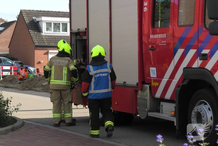 Gaslekkage na graafwerkzaamheden