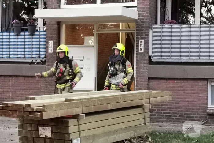 Ontruiming na probleem in afvoer van centrale verwarming