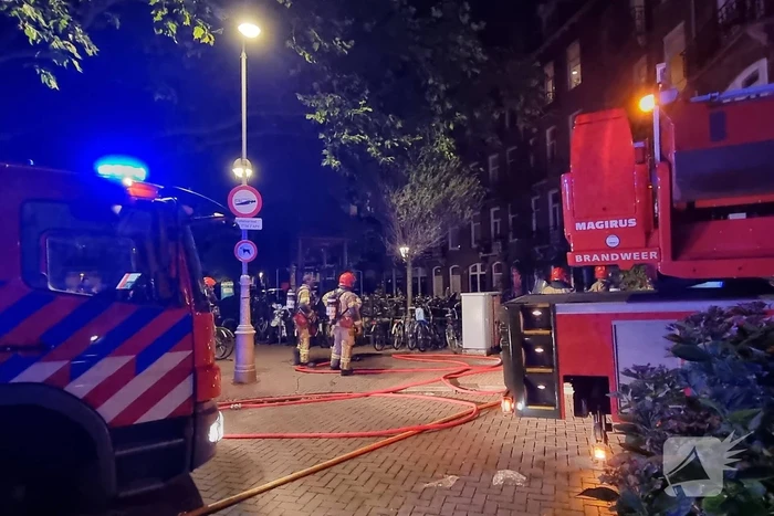 Woningen ontruimd na flinke brand