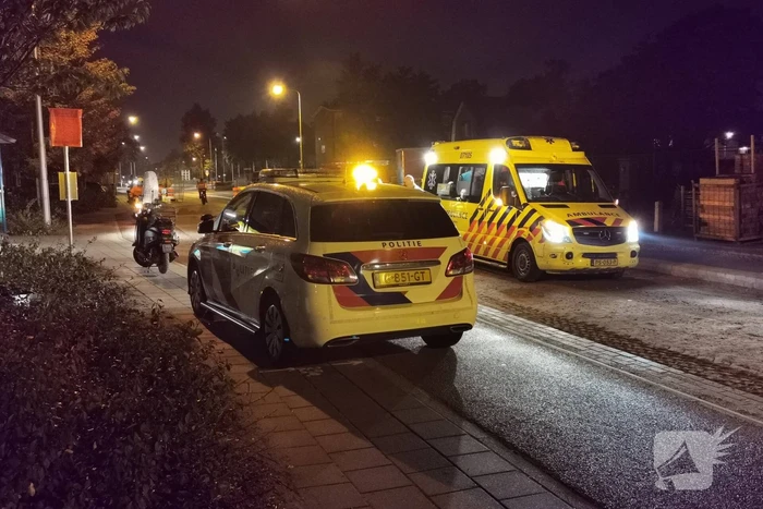 Scooterrijder onderuit bij wegwerkzaamheden