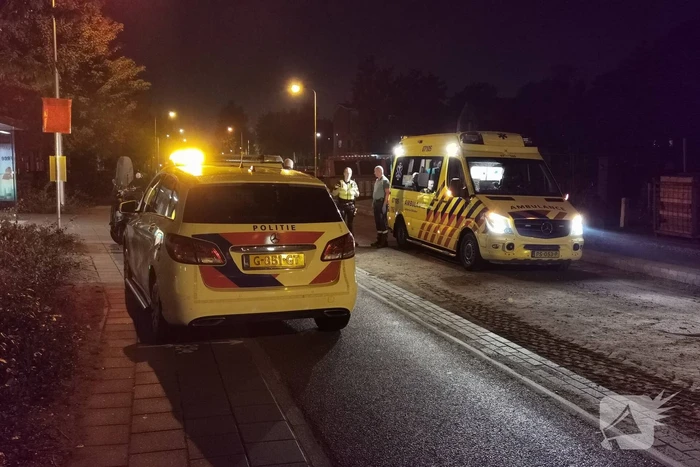 Scooterrijder onderuit bij wegwerkzaamheden