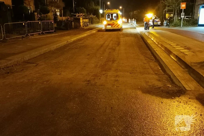 Scooterrijder onderuit bij wegwerkzaamheden