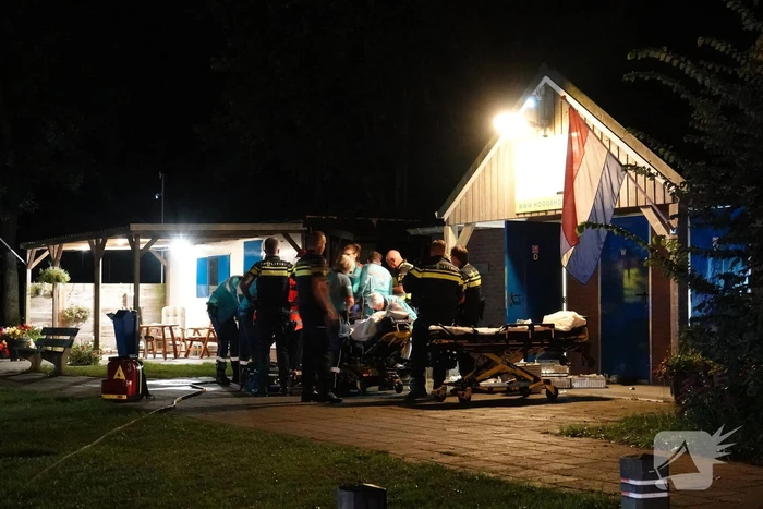 Explosie bij brand op jacht