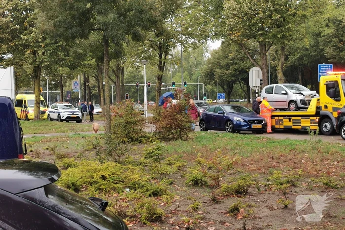 Veel schade bij kop-staartbotsing