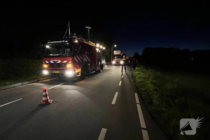 Schoorsteen geveegd na brand