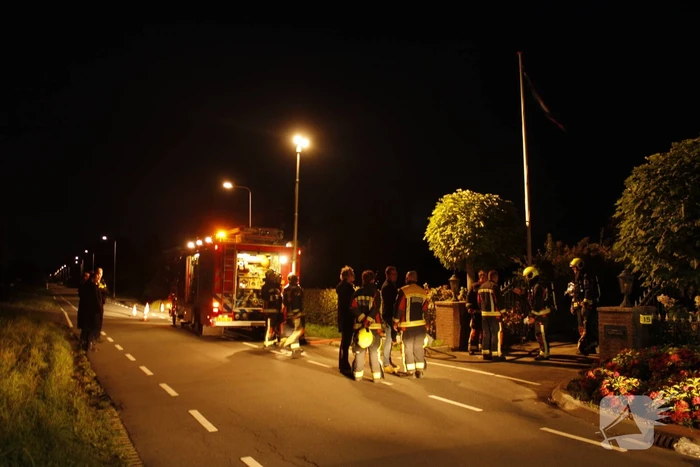 Schoorsteen geveegd na brand