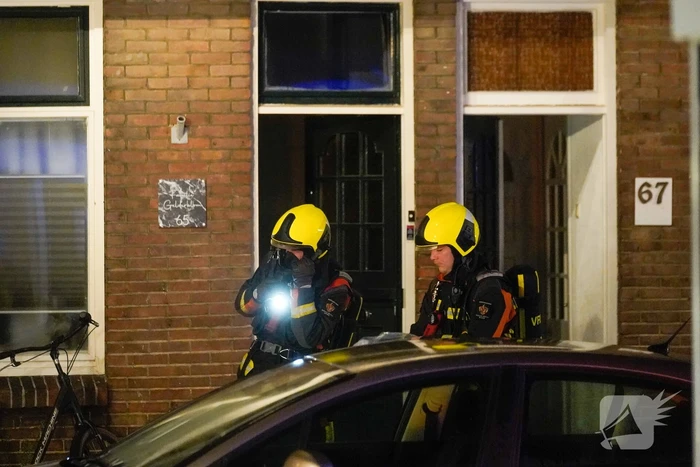 Veel rook bij woningbrand