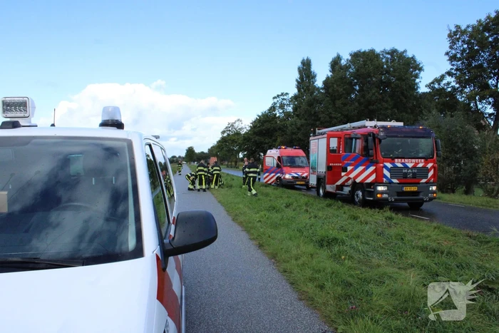 Hulpdiensten ingezet voor koe in de sloot