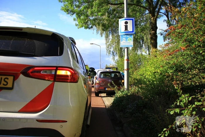 Twee voertuigen betrokken bij kop-staart botsing