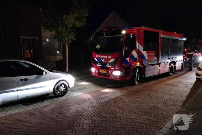 Veel rook bij brand in schoorsteen