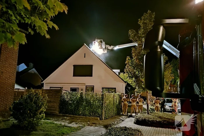 Veel rook bij brand in schoorsteen