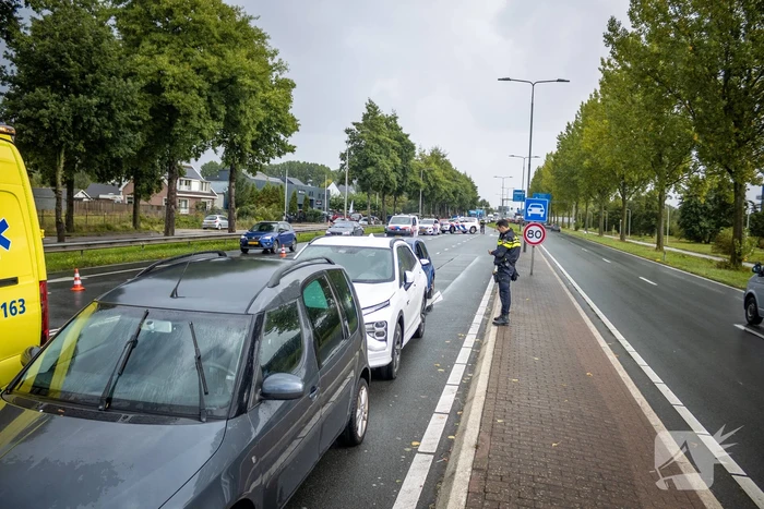 Drie personenwagens betrokken bij kop-staart ongeval