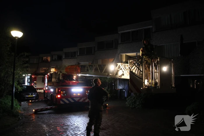 Schoorsteen geveegd na brand
