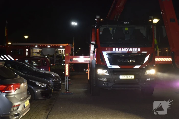 Brand in schoorsteen van woning